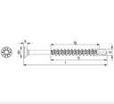 Stainless steel screw for wood decking