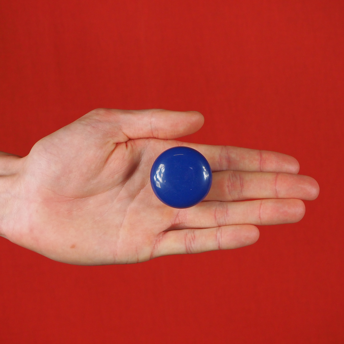 Cabinet knob in resin - Dark blue - Large