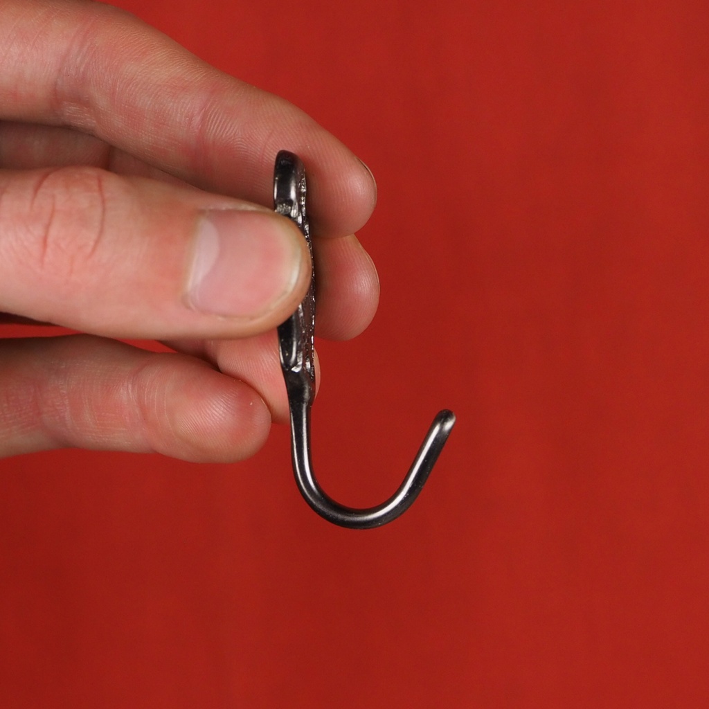 Coat hook with blazon - Small - Rounded hook