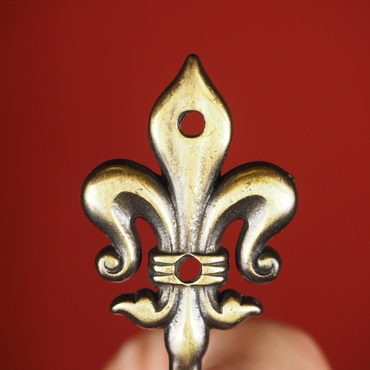 Coat hook 'Fleur de lis' - Bronze - Medium