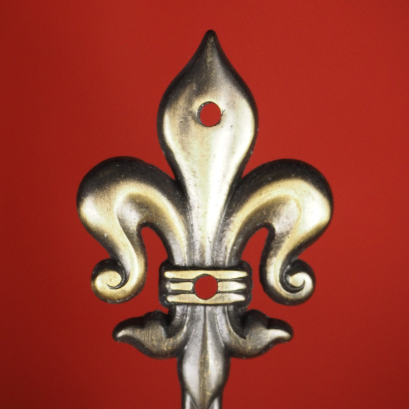 Coat hook 'Fleur de lis' - Bronze - Large