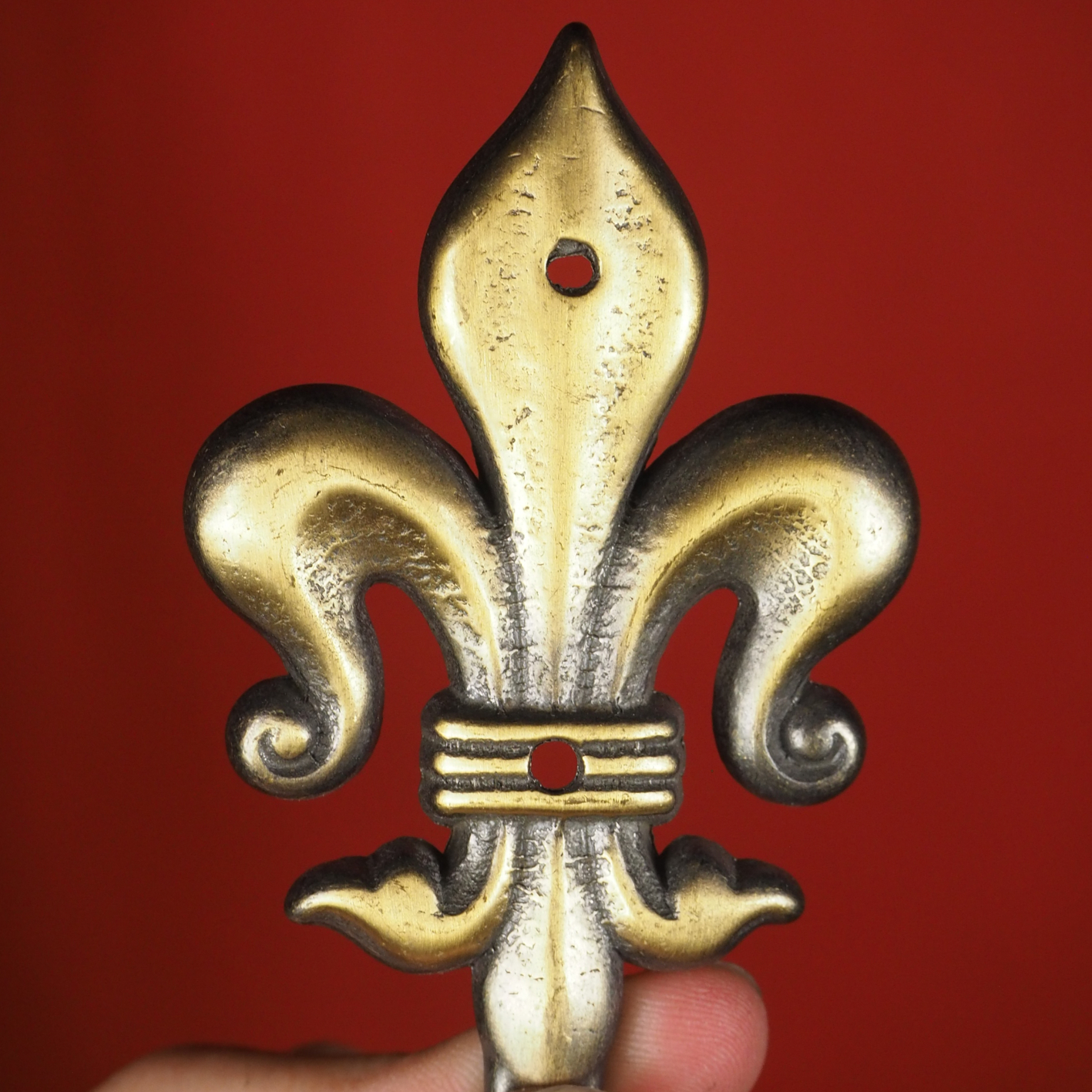 Coat hook 'Fleur de lis' - Bronze - Extra Large