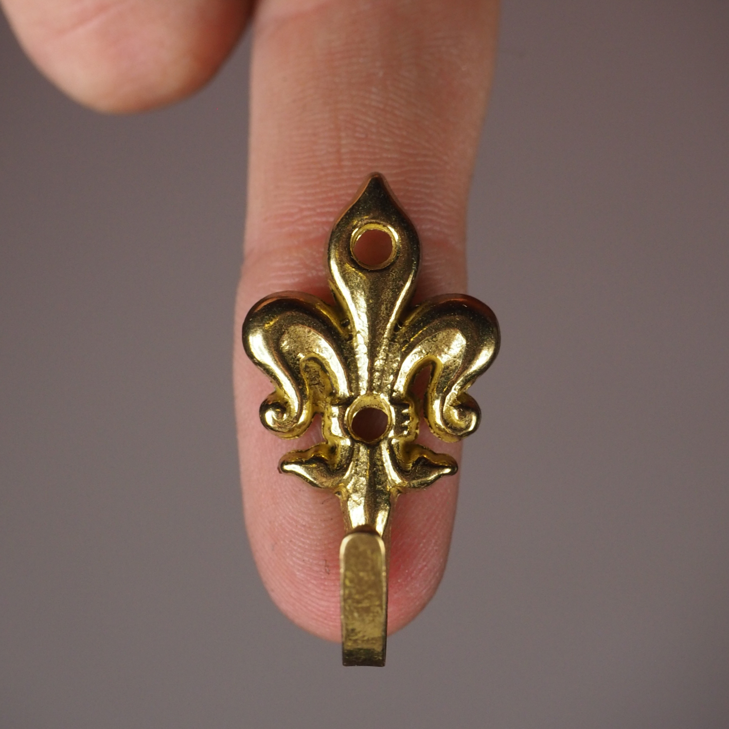 Coat hook 'Fleur de lis' - Gold - Small