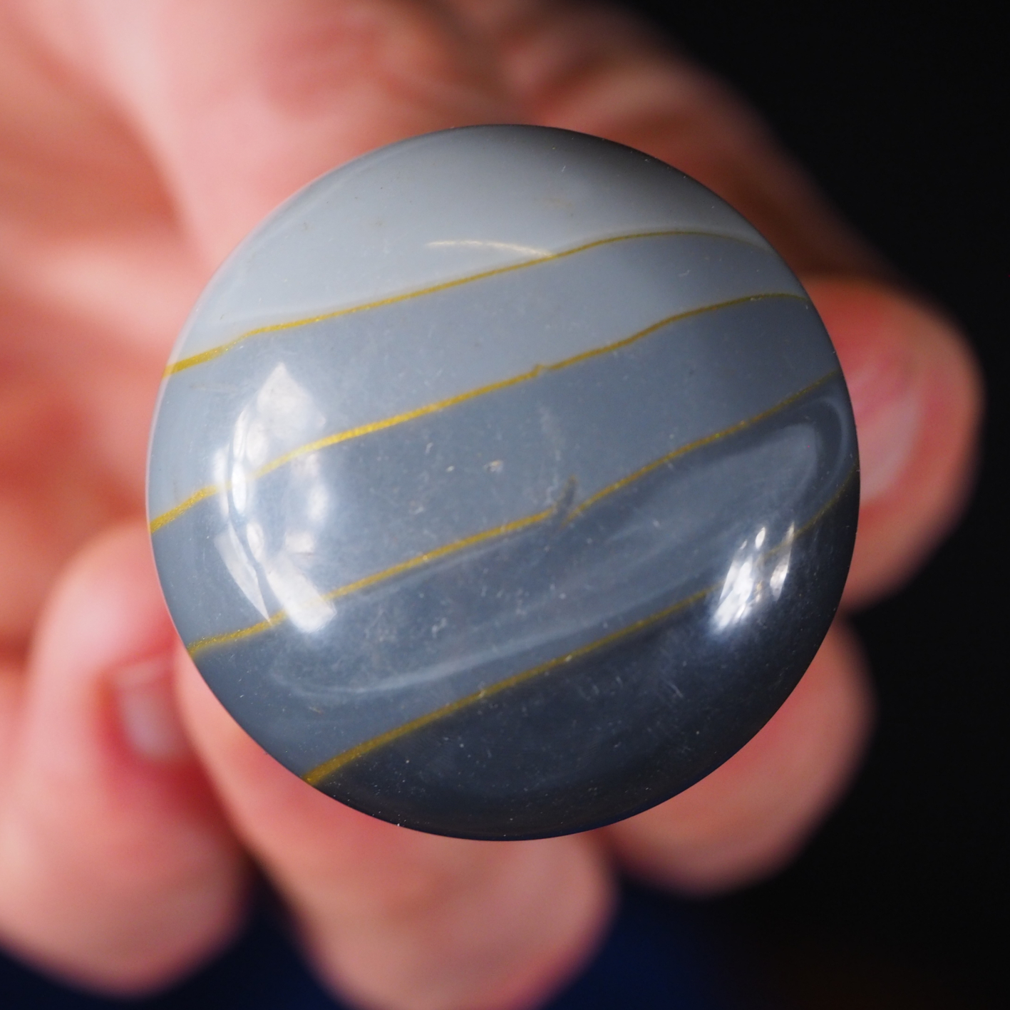 Cabinet knob in resin - Grey gradient - Large