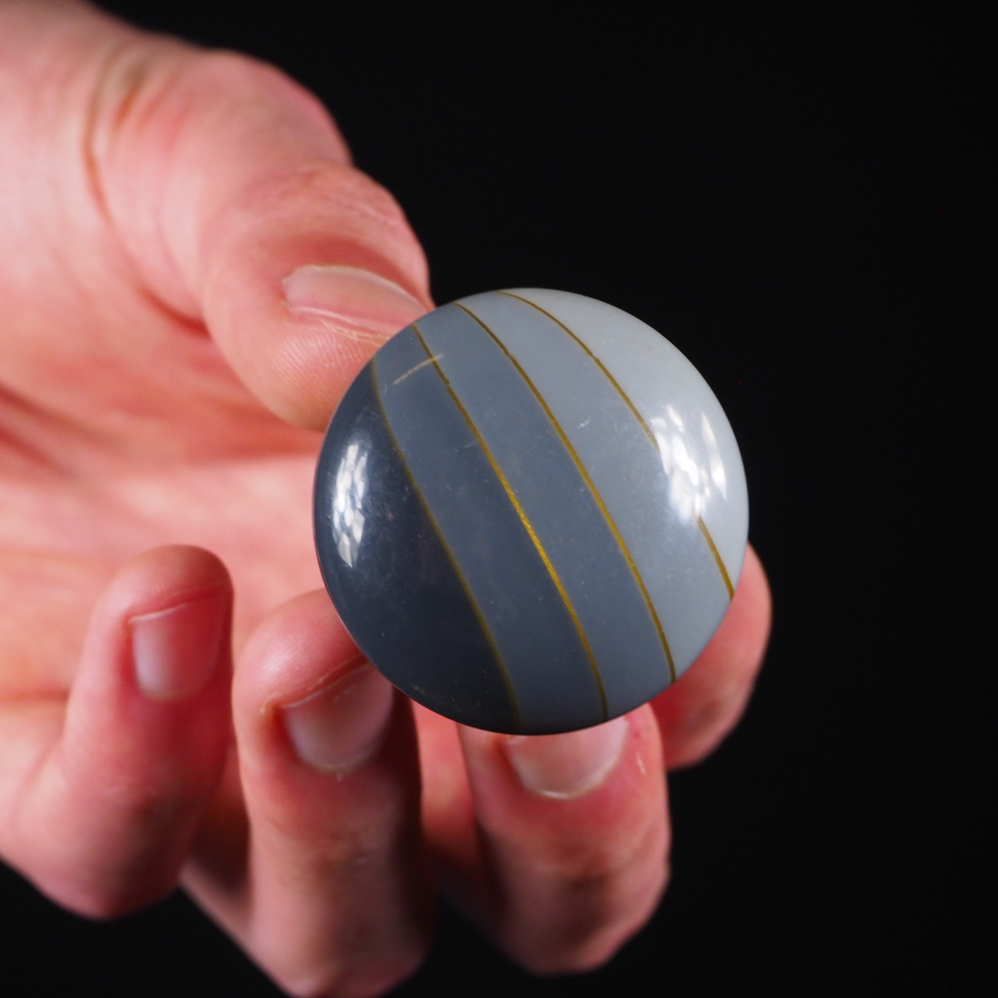 Cabinet knob in resin - Grey gradient - Small