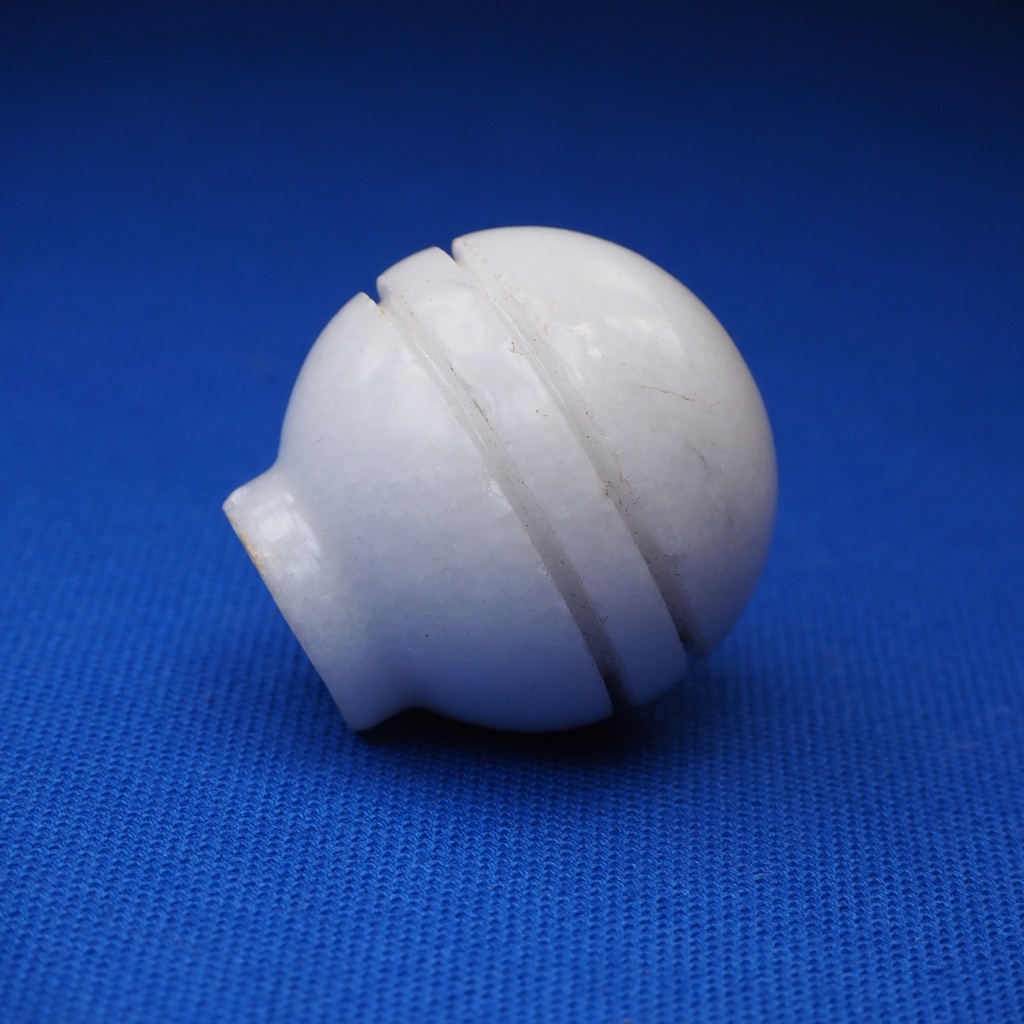 Marble cabinet knob by Siro - White - Large