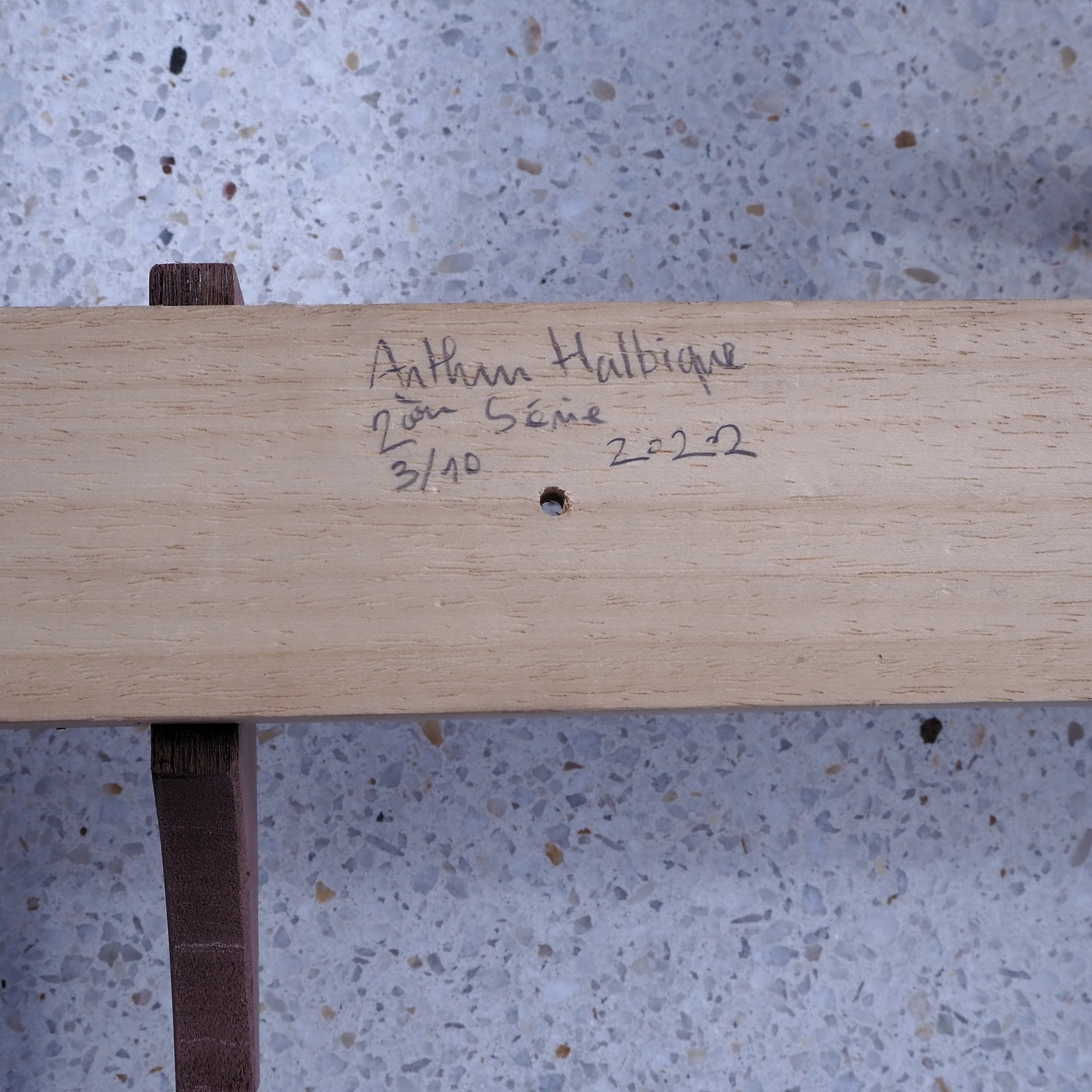 Coat rack in wood by Arthur Halbique