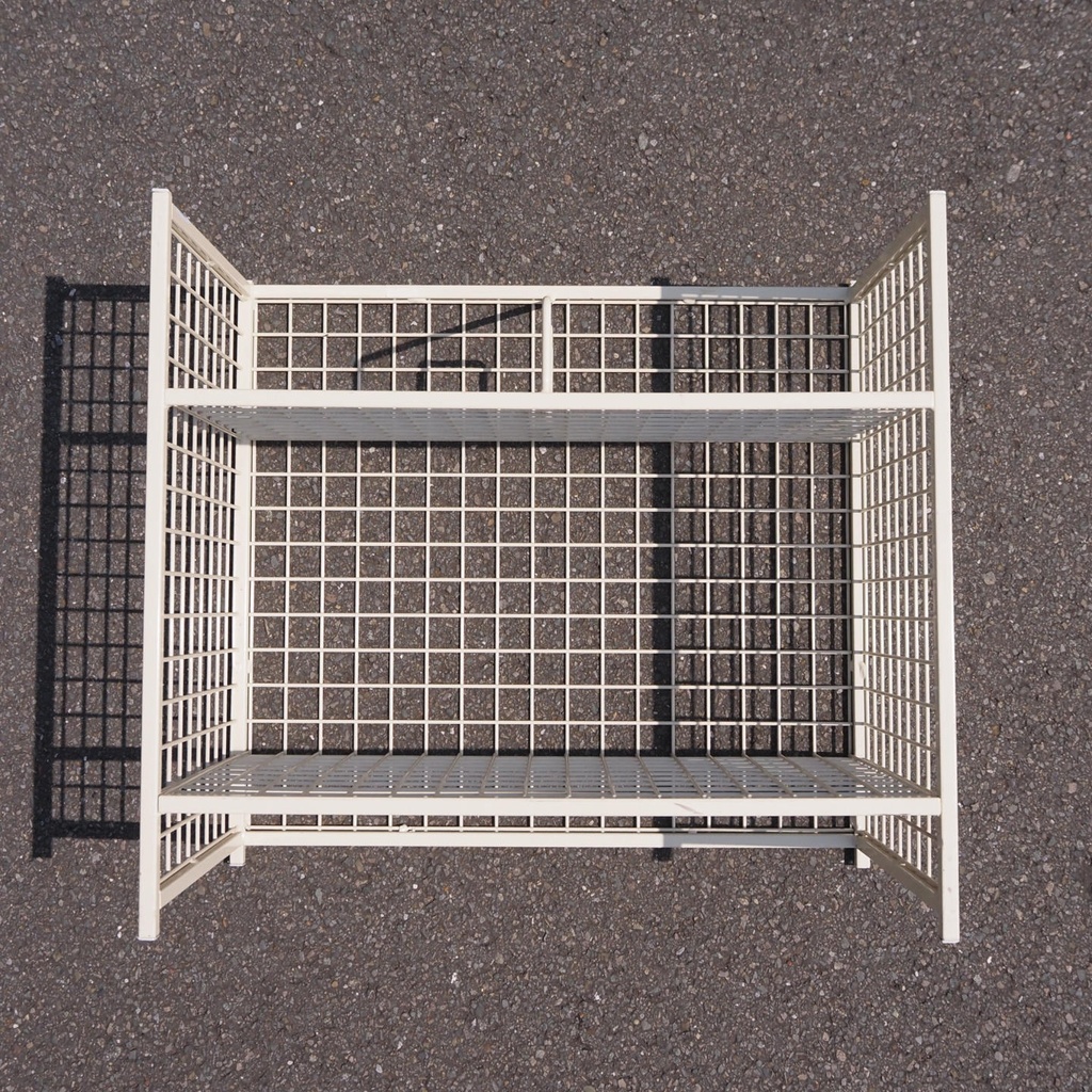 Wire shelving unit in lacquered steel