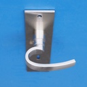 Door handle in nickel brass (ca. 1950)