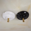 Ceiling cap in porcelain (Black or White) (New)