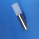 Wall sconce in glass and brush stainless steel by Schmitz - Leuchten