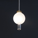 Hanging light ‘Tristan’ in frosted glass