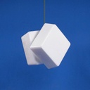 Hanging light 'Gaston' in opaline glass