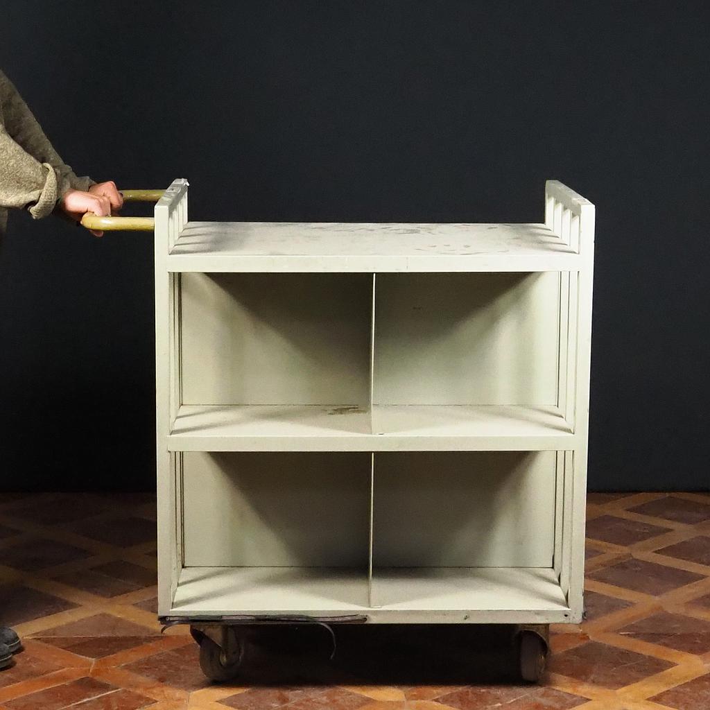 Office trolley in steel