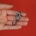 Coat hook with blazon - Small - Rounded hook