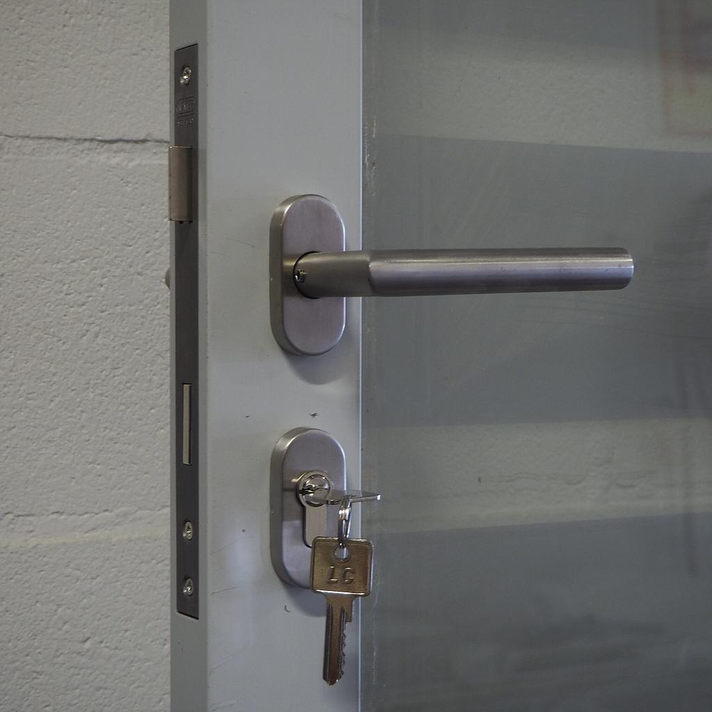 Set of hardware for sound proof glass doors with frame for JB 2000 partitions by Beddeleem (New)