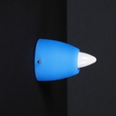 Wall or ceiling light in blue frosted glass by M. Mengotti & S. Prandina for Prandina
