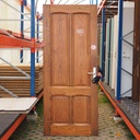 Varnished door in solid pine (variable dimensions) - Left