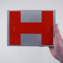 Signage in aluminium from the Générale de Banque