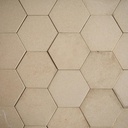 Hexagonal speckled stoneware ceramic tiles by Simons (France) - Sold per m2