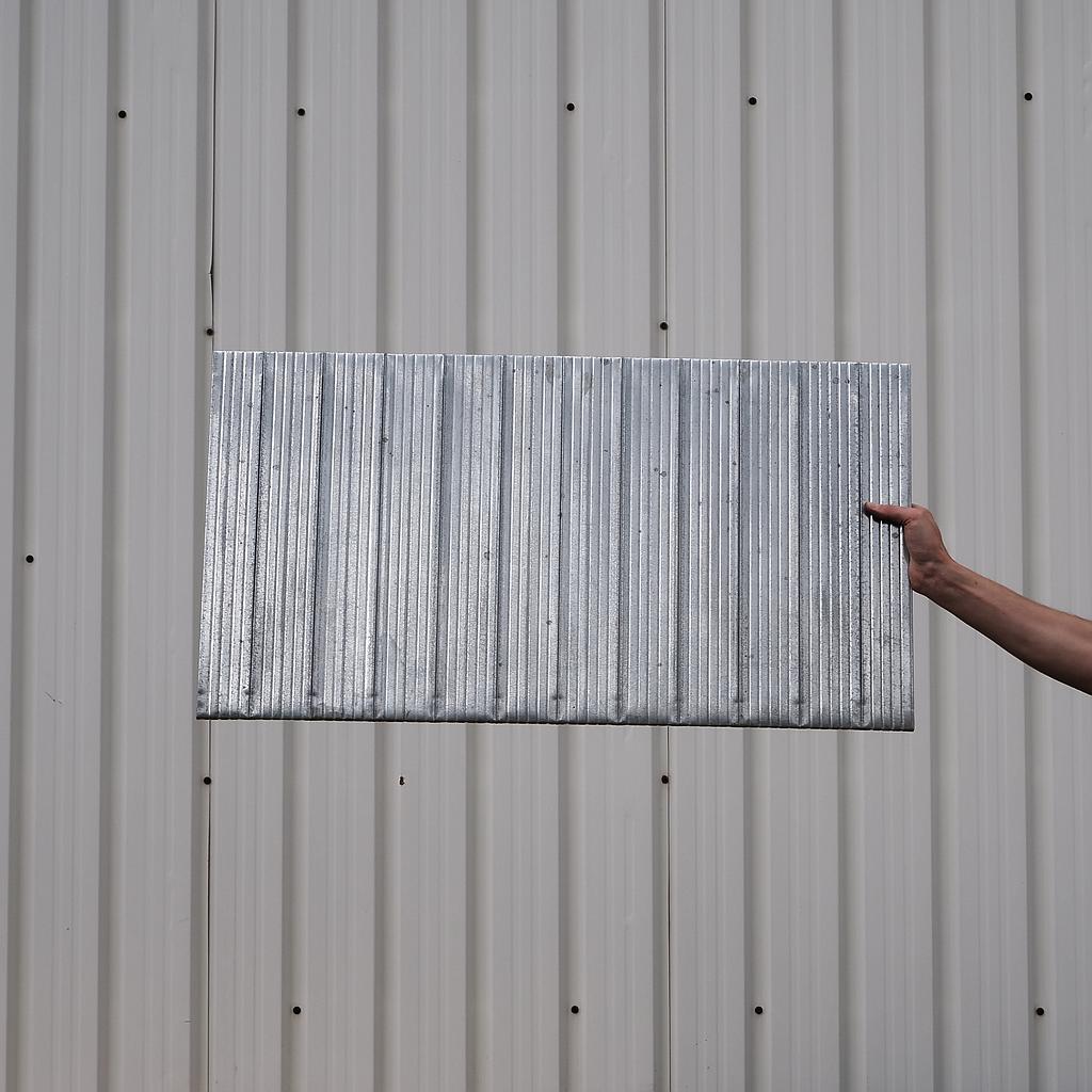 Shelf panel in galvanized steel for shelf 'Super 1-2-3' by Metalsistem (L. 89 cm)