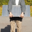 Shelf panel in galvanized steel for shelf 'Super 1-2-3' by Metalsistem (L. 89 cm)