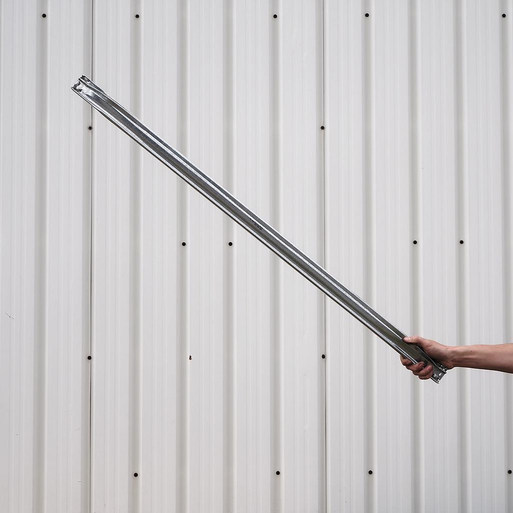 Beam in galvanized steel for shelf 'Super 1-2-3' by Metalsistem (L. 119,5 cm)