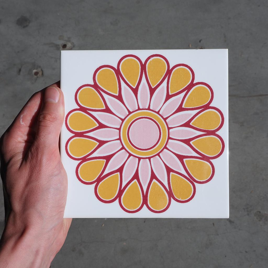 Wall tile by Villeroy & Boch (ca. 1970) - Orange