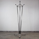 Coat rack in chromed tubular steel by Tubax (ca. 1970)