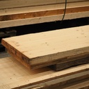Glued laminated timber panel (± 540 x 35/45 cm) - 8 cm thick