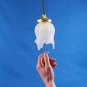 Hanging light 'Chloe' in frosted glass