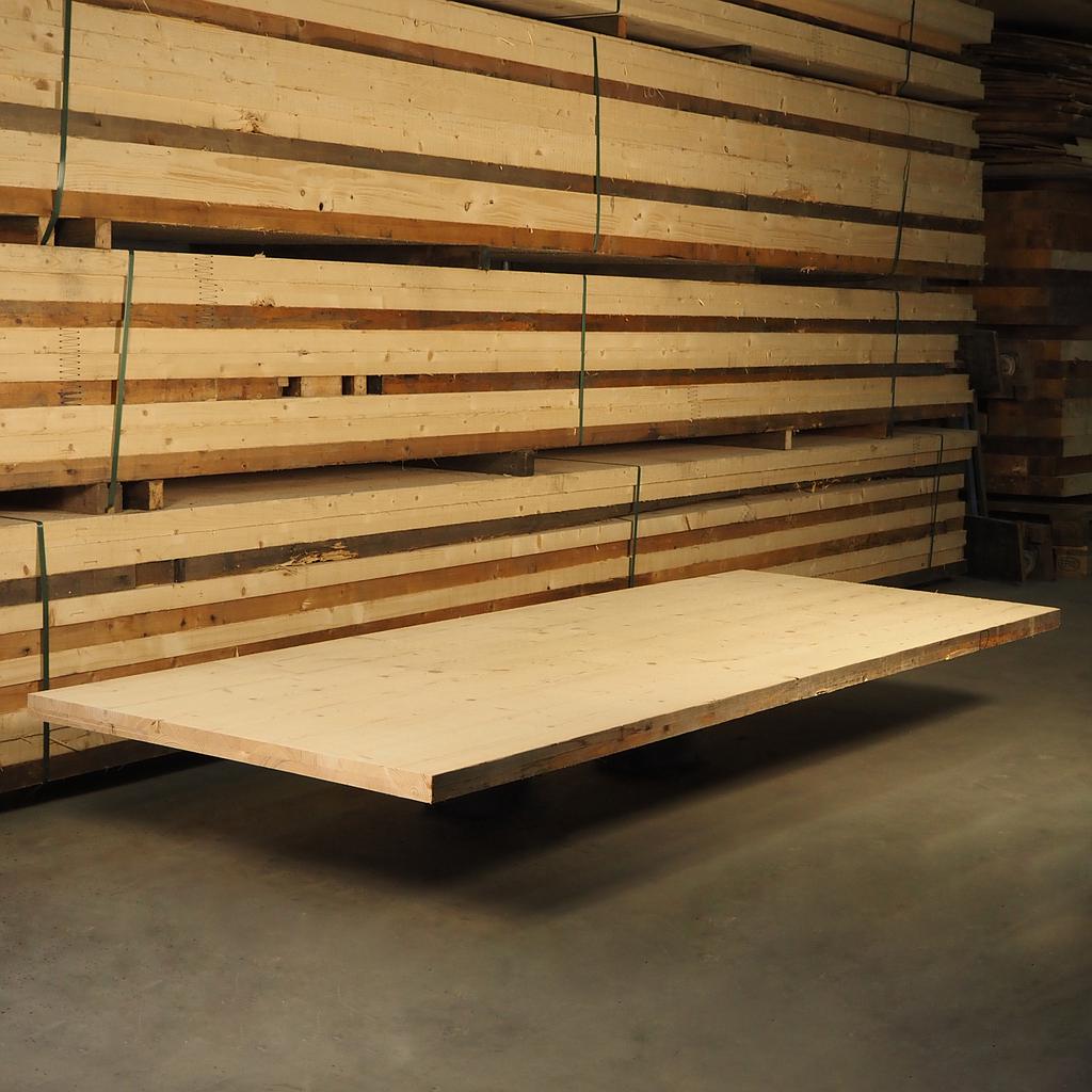 Glued laminated timber panel (± 342 x 99,5 cm) - 5,5 cm thick