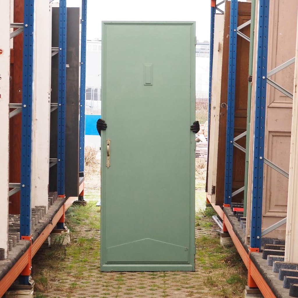 Door in painted solid wood (H. 239 x W. 90 cm) - Left