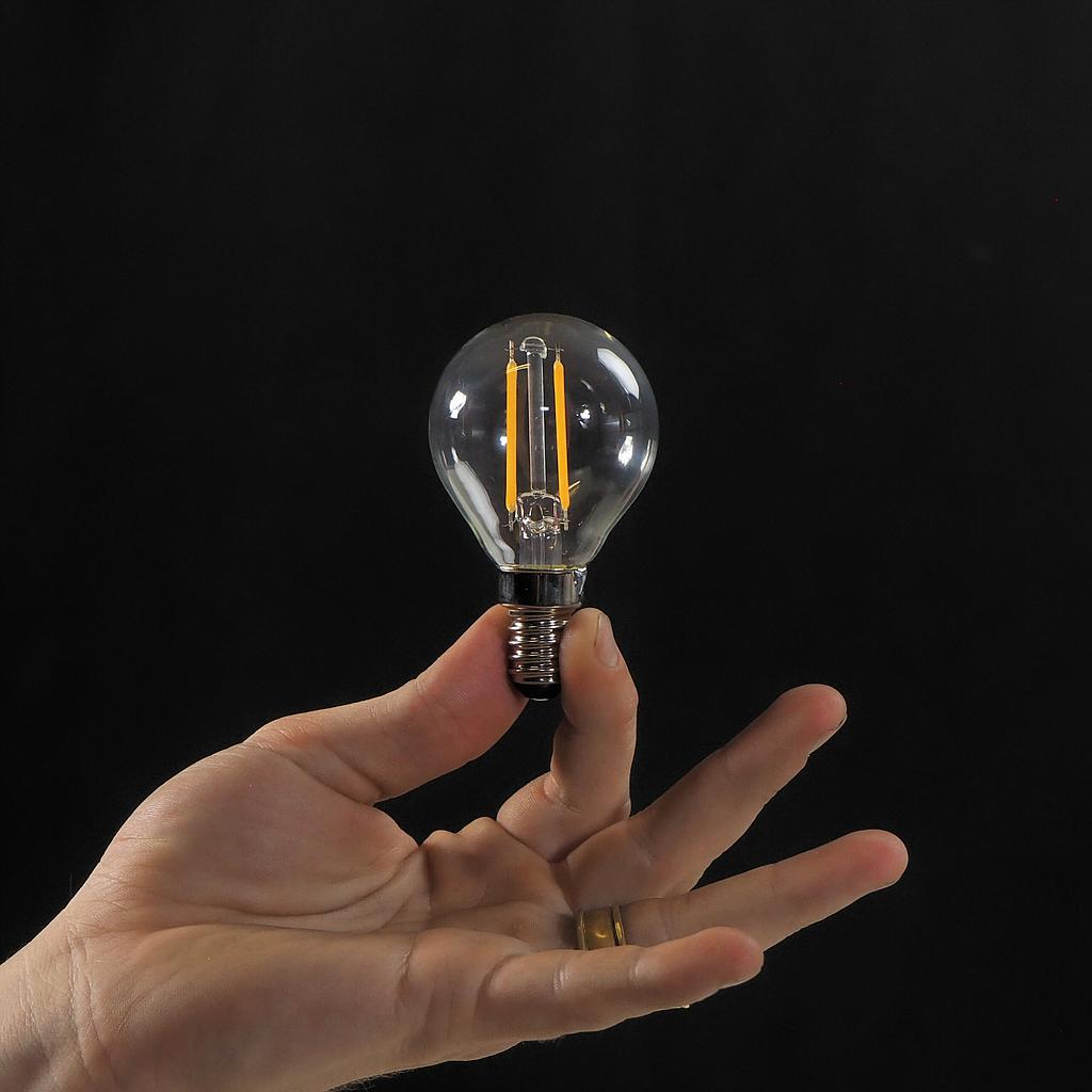 Bulb - LEDVANCE Classic Energy+ LED E14 Pear A40 Clear 2.2W 470lm 2700K (New)