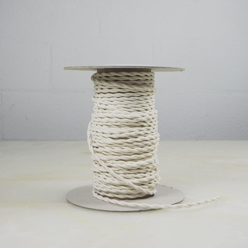 Textile cable (OFF WHITE 'TWIST') - 1,2 m included in the price