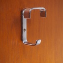 Coat hook in chrome brass by Jules Wabbes from the Générale de Banque