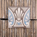 Reclaimed ceramic tile by Saint Ghislain (14 x 14 cm) - Sold per tile