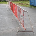 Set of 4 interlocking steel barriers (10 running meters)
