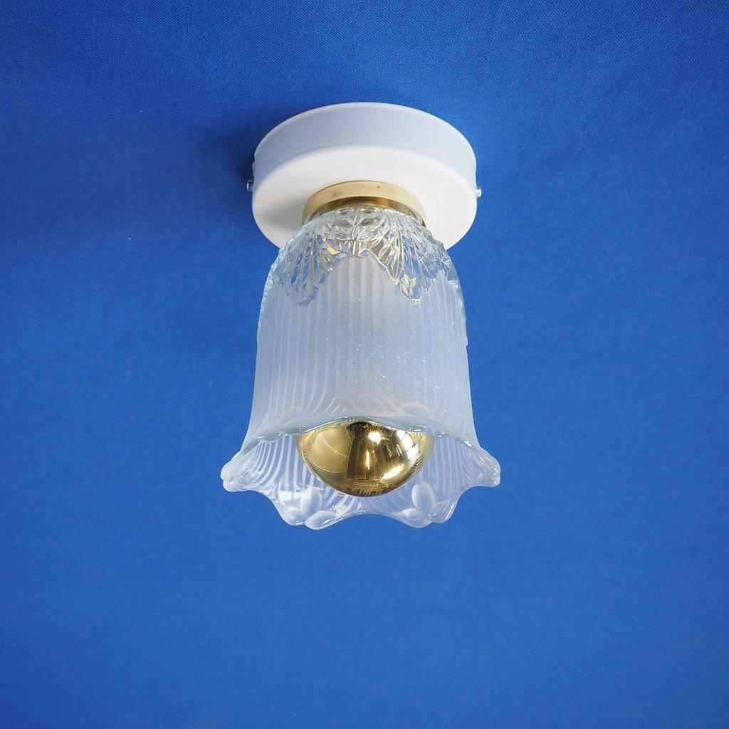 Wall/Ceiling light 'Morton' in textured glass