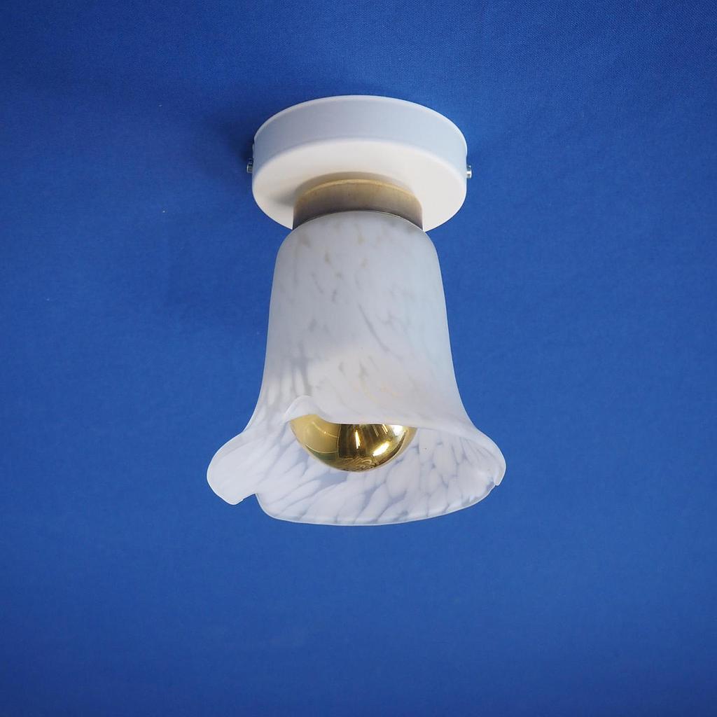 Wall/Ceiling light 'Emile' in frosted glass