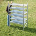 Shelf 'Super 1-2-3' in galvanized steel by Metalsistem (H. 197 x L. 127 x D. 60 cm)