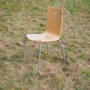 Stackable chair 'Citra' by Kinnarps - Grey legs