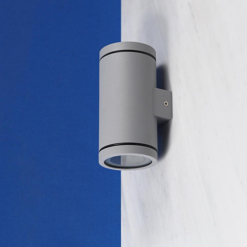 Outdoor wall light 'Tube Up/Down' by Wever & Ducré (IP55) - Grey