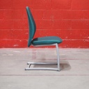 Cantilever chair 'Plus 376' by Kinnarps - Green (B-quality)