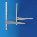 Pair of shelf support by Handson (H. 50 x D. 38,5 cm)