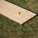 Sawn panel in reclaimed glued laminated timber (L. min 505 x W. 97 cm)