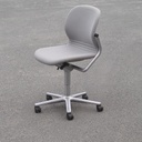 Swivel office chair 'FS 211/8' by Klaus Franck & Werner Sauer for Wilkhahn (ca. 1980) - Grey/Grey