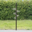 Spiral coat rack by Christophe Gevers from the Générale de Banque (H. 241,5 cm)