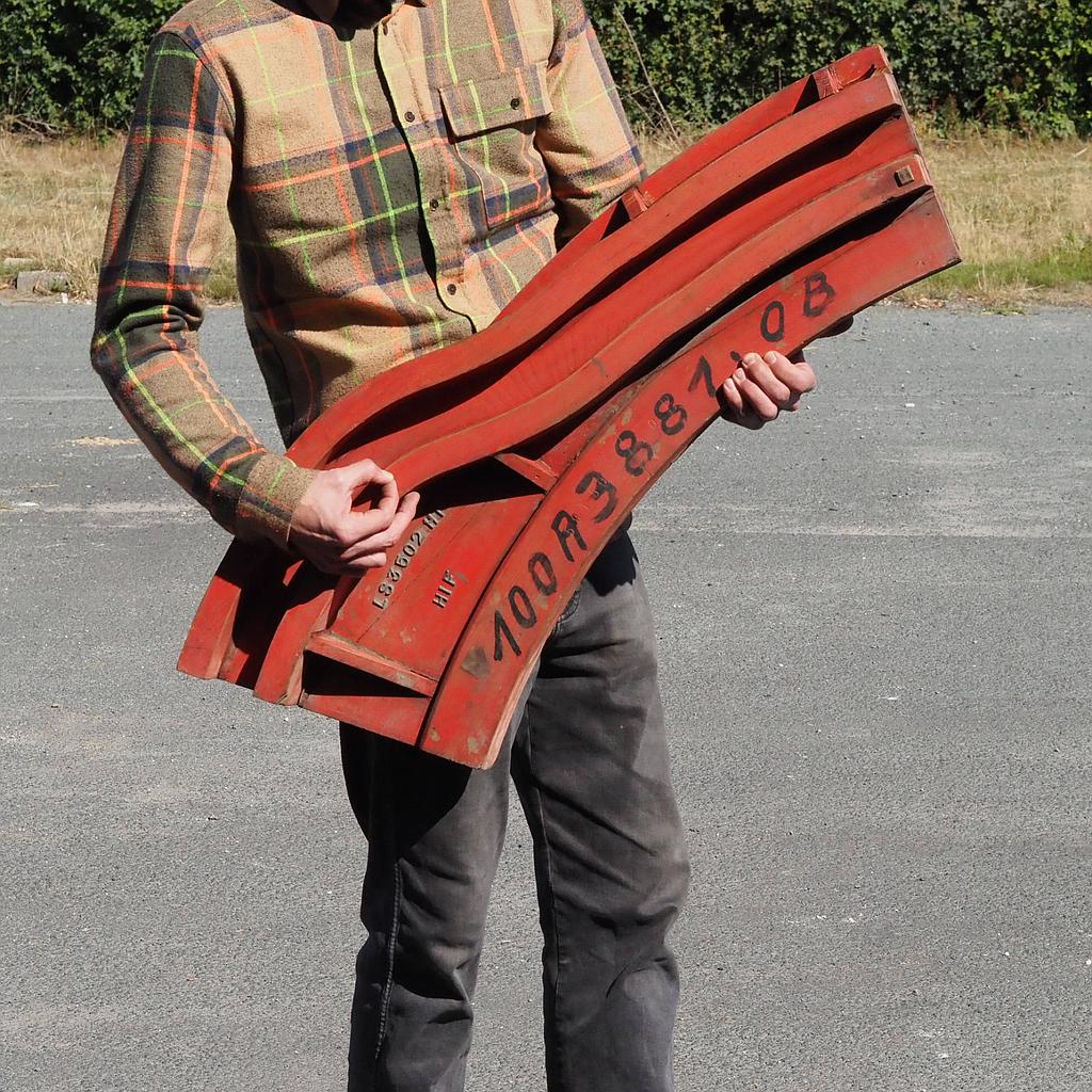 Wooden mould from the Durobor glass factory