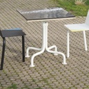 Square cafeteria table 'Aequus' by Pierre-Emmanuel Vandeputte